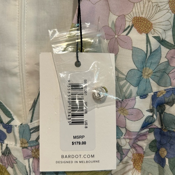 NWT Bardot Zelina Mixed Floral Minidress - Picture 3 of 8